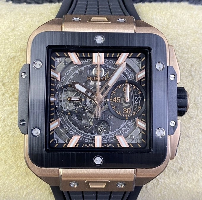 BB Factory Hublot SQUARE BANG UNICO 821.OM.0180.RX 1:1 Best Edition Replica Watch
